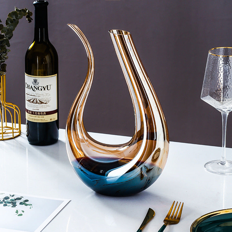 Sornelva U-Shaped Quick-Pour Wine Decanter — product image 2