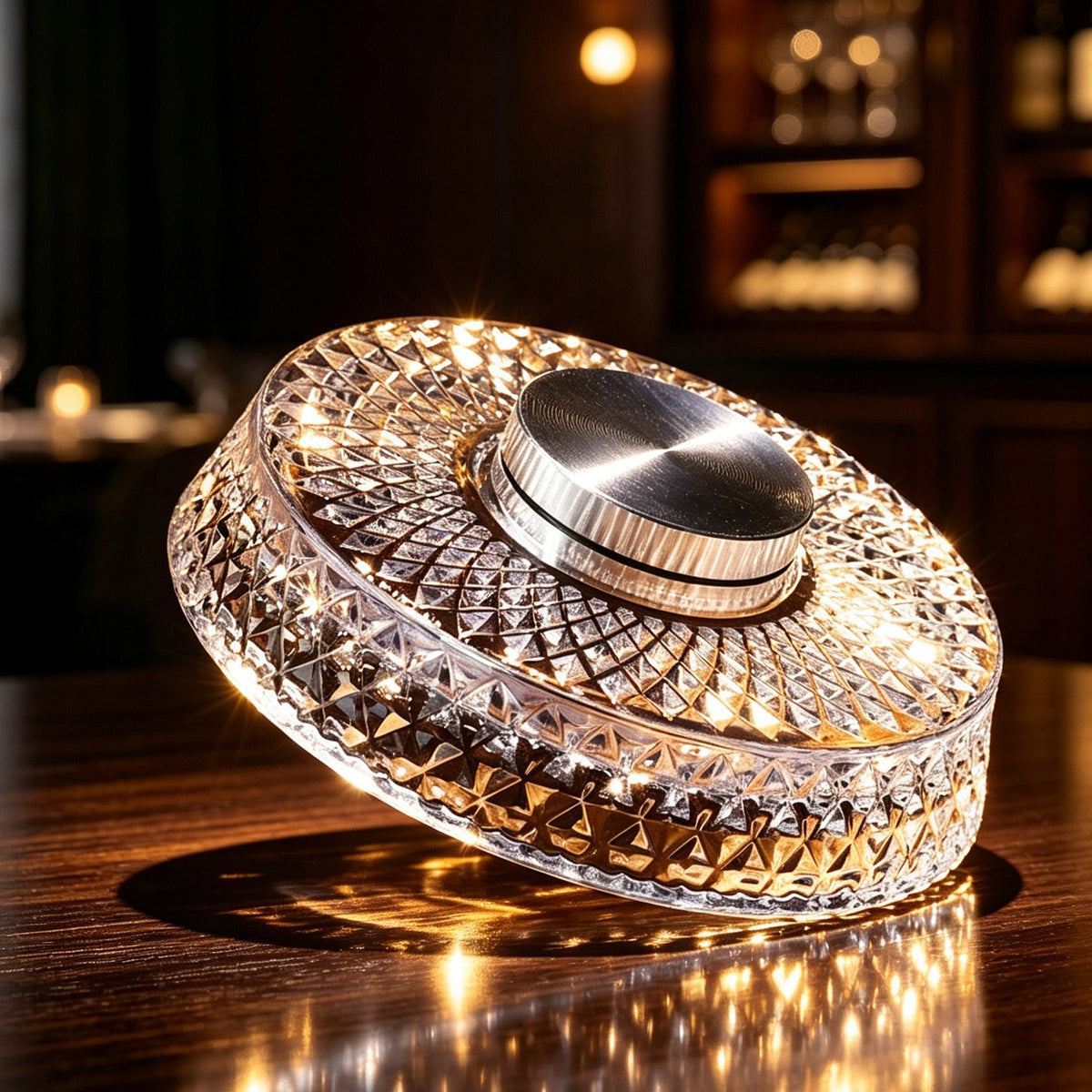 Sornelva Star-Engraved Rotating Whiskey Glasses — 2-Piece Set — product image 2