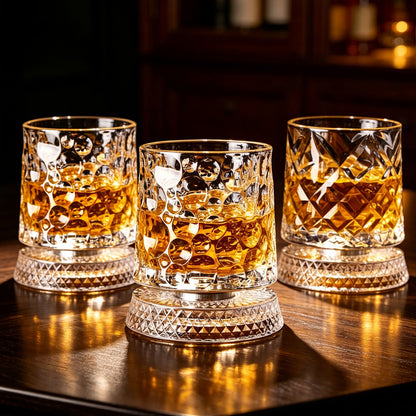 Sornelva Star-Engraved Rotating Whiskey Glasses — 2-Piece Set — product image 1